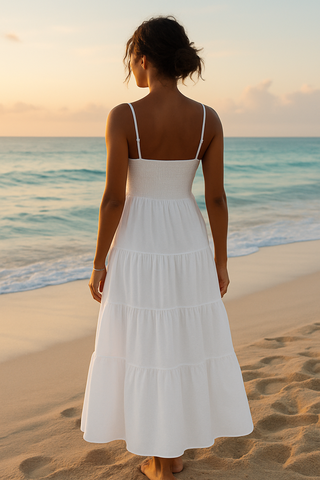 Seabreeze Cutout Tiered Maxi Dress - House of Hues