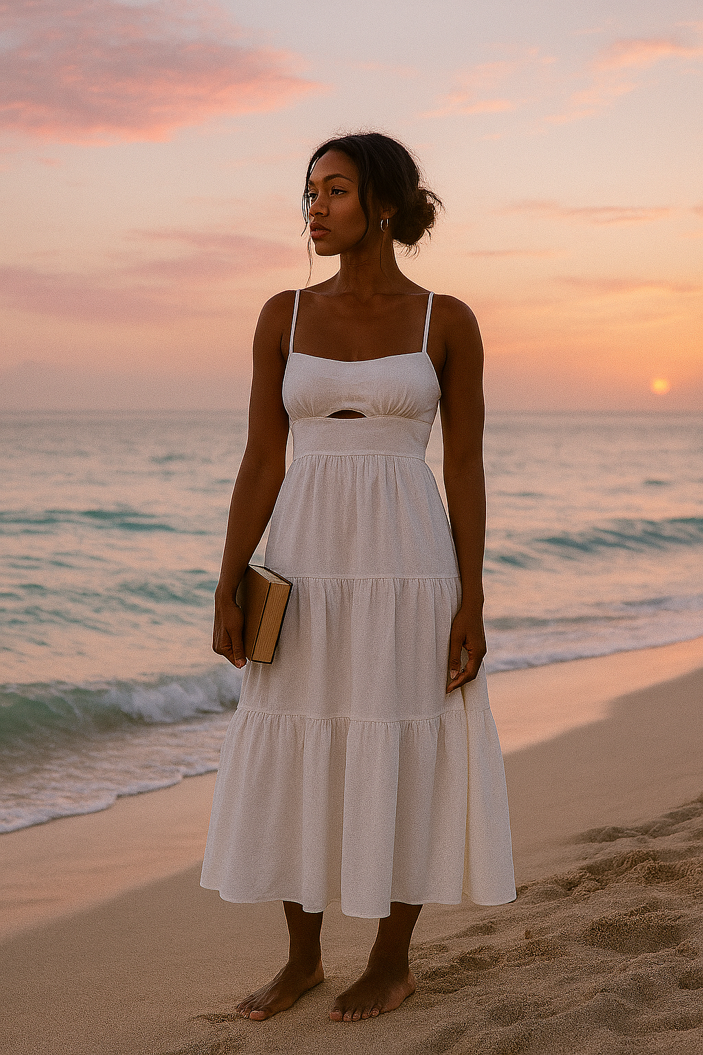 Seabreeze Cutout Tiered Maxi Dress - House of Hues