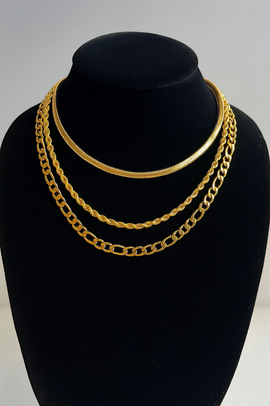 Golden Hour Layered Chain Set - House of Hues