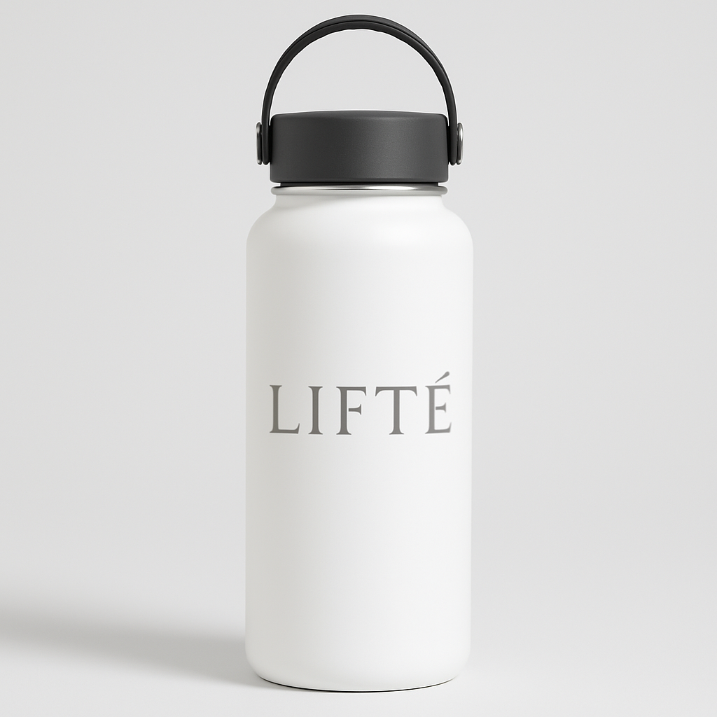 LIFTÉ Hydration Flask – Matte White - House of Hues