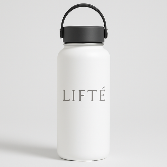 LIFTÉ Hydration Flask – Matte White - House of Hues